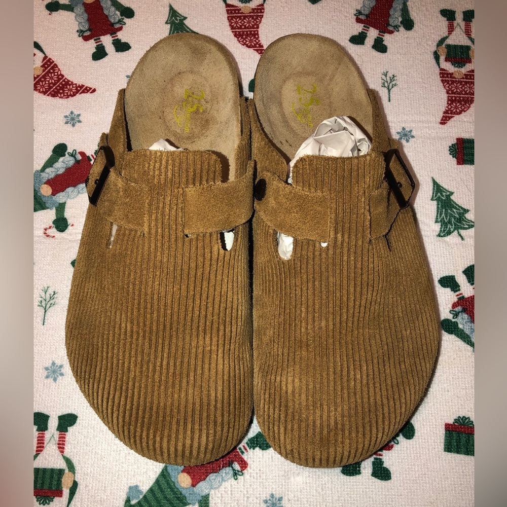 BIRKENSTOCK Boston Corduroy Clogs Sz 42